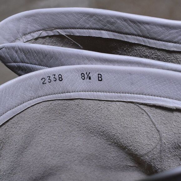 Charles Jourdan VTG 80s White Leather Crochet Ankle Boots Women’s Size 8.5 - Picture 11 of 16